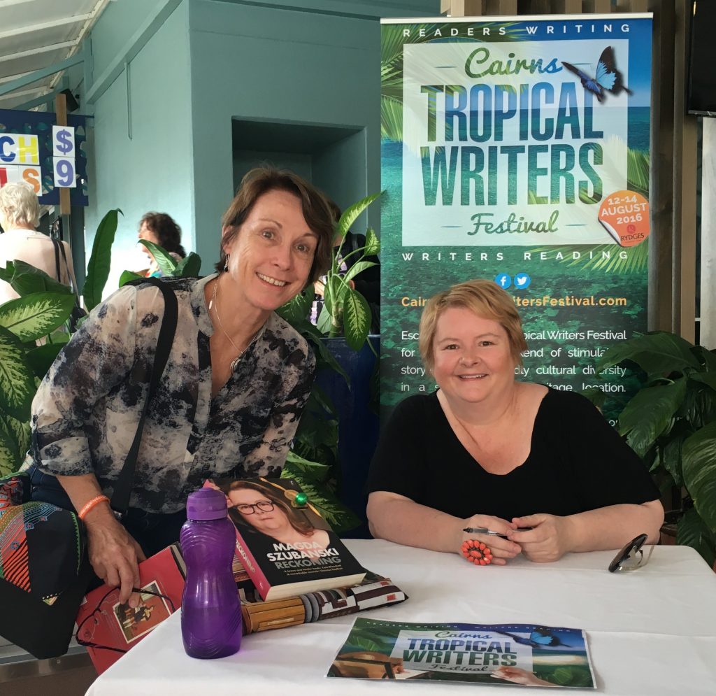 Angela and Magda Szubanski at the 2016 Cairns Tropical Writers Festival
